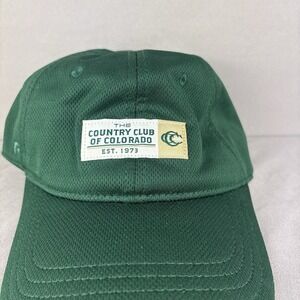 Country Club of Colorado Golf Club Hat Green Performance Cap